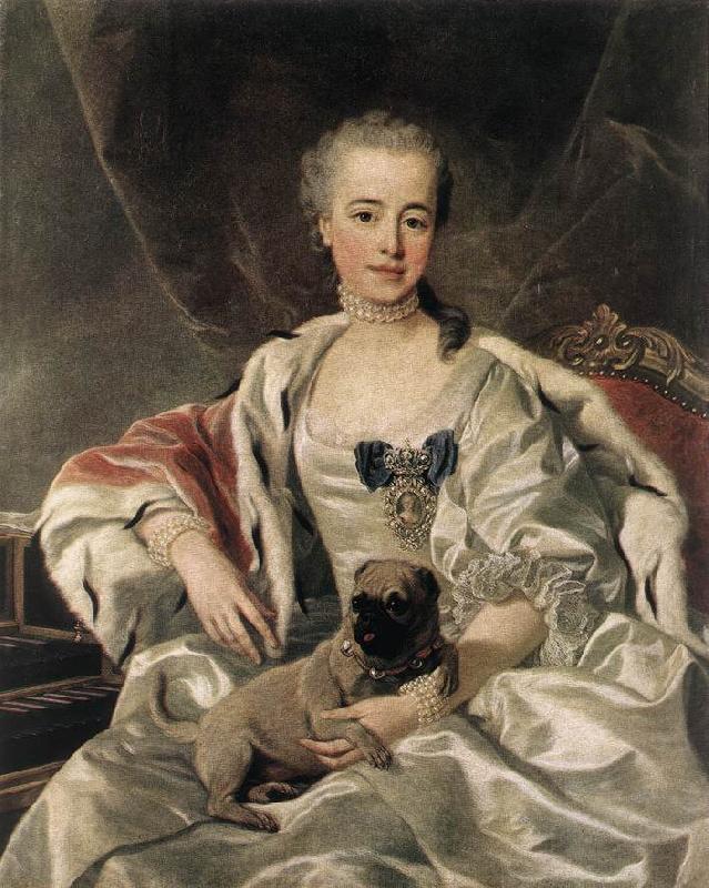 LOO, Louis Michel van Portrait of Catherina Golitsyna s